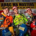 ADAC MX Masters, Fürstlich Drehna, Siegerehrung der ADAC MX Masters v.l.n.r.: Dennis Ullrich ( KTM / Deutschland ), Jens Getteman ( Kawasaki / Belgien ) und Nikolaj Larson ( KTM / Dänemark )
